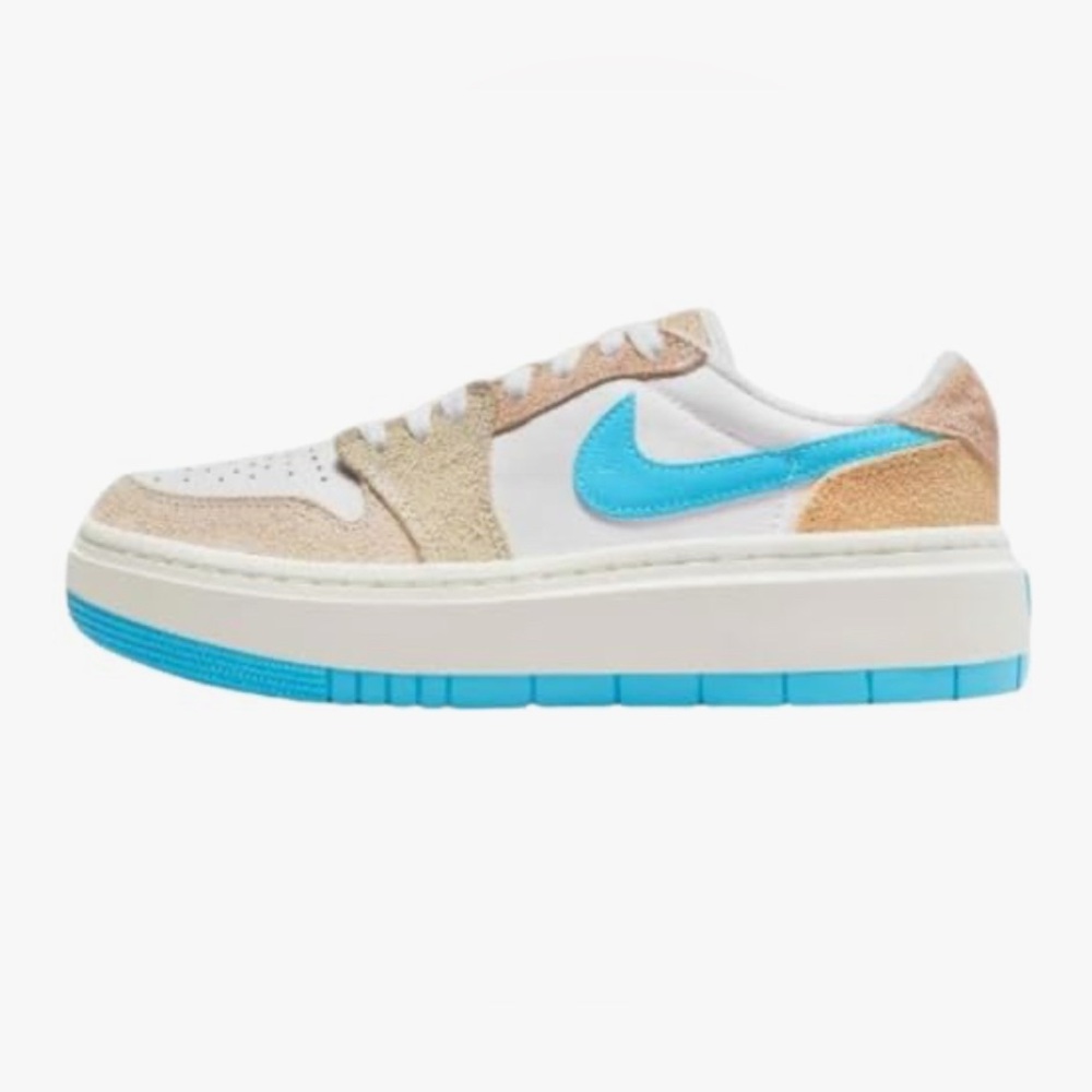Nike‎ Blue and Tan Sneakers with Retro Design